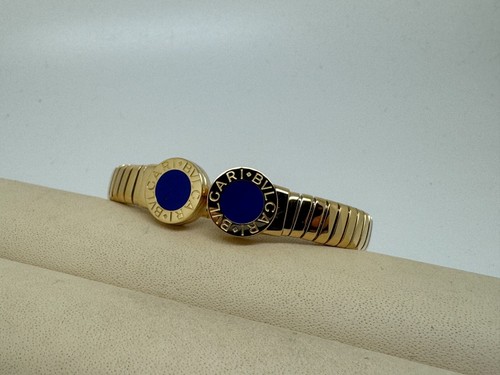 BULGARI Tubogas Armreif Lapislazuli 18kt Gelbgold - Bild 2 von 4