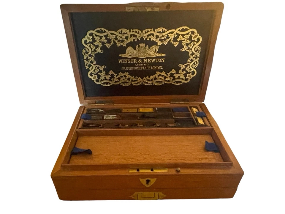 Winsor Newton Paint Box RARE Late 1800’s To Early 1900’s - Image 2 of 4