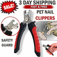 For Pet Dog Cat Nail Stainless Steel Pro Toe Trimmer Clipper Grooming Tool US
