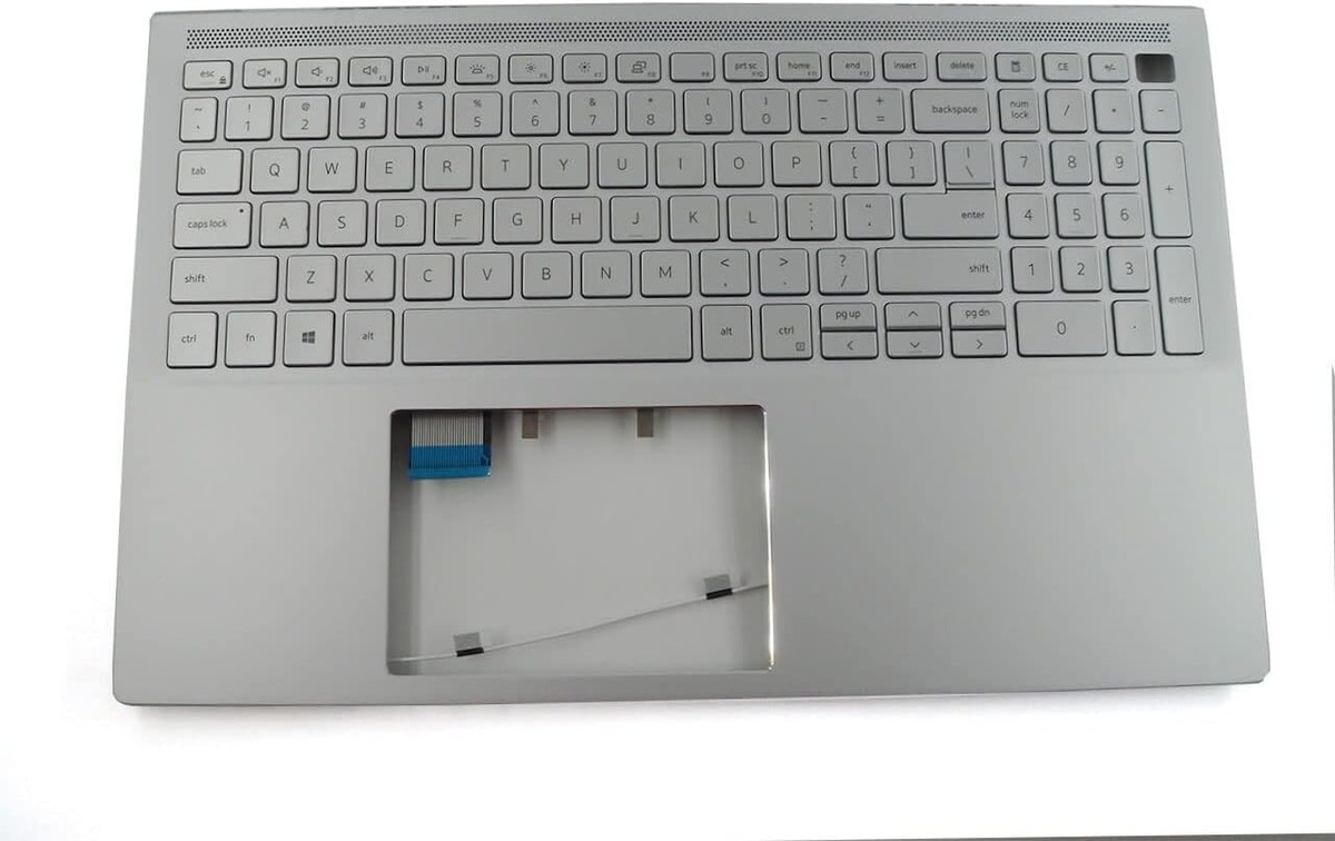 Poggiapalmi Con Tastiera Retroilluminata Per Dell Inspiron 15 7501 - Argento, 0FY5WK