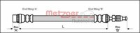 Metzger 4114712 Bremsschlauch FüR CitroËN Passend FüR Fiat Lancia Peugeot