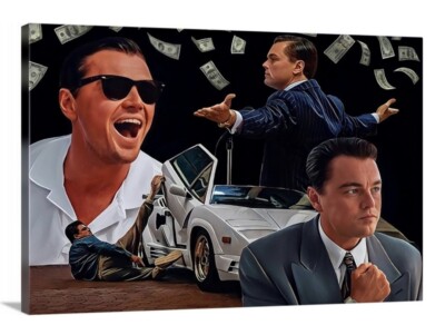 Wolf of Wall Street Canvas 24x36 Leonardo Dicaprio  Jordan Belfort Money Power