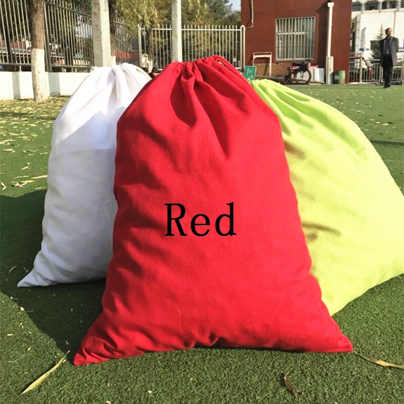 1PC Canvas Drawstring Bag 47X60cm Large Storage Bags Toys Clothes Home
