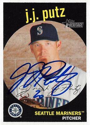 J.J. Putz autographed Baseball Card (Seattle Mariners) 2008 Topps Heritage  #210 | eBay