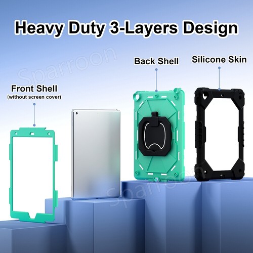 Shockproof Heavy Duty Hard Case for iPad 5/6/7/8/9/10th Gen Air 4 5 Pro 11 2024 - Picture 94 of 126