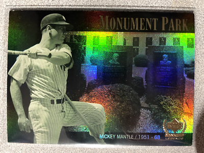 2000 Upper Deck Yankees Legends Mickey Mantle Monument Park Card