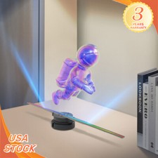 3D 1080P LED Holographic Fan Hologram Fan Projector Light RGB Sign Bar Control