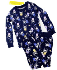 Gymboree 2-Pc Long Sleeve Top Pants Pajama Set Puppy Astronaut Size 4 Blue NWT