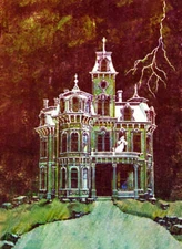 Halloween Castle 3 vintage art