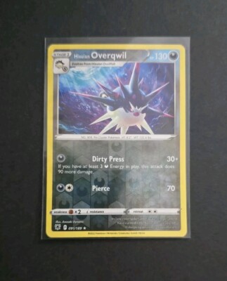 Reverse Holo Hisuian Overqwil 091/189 Rare Astral Radiance Pokemon TCG | eBay Reverse Holo Hisuian Overqwil 091/189 Rare Astral Radiance Pokemon TCG | eBay