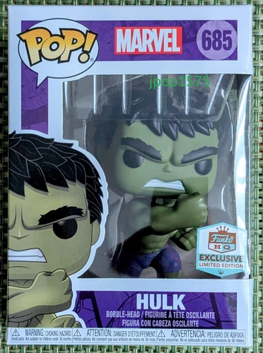 Funko Pop Marvel Hulk 685 - Funko HQ exclusivo! Edición limitada
