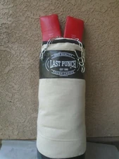 Boxing, Kickboxing canvas  Punching bag" LAST PUNCH" w/chain & Punching gloves