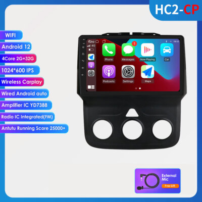 Android 13 Autoradio Carplay BT GPS SAT Nav DAB 32G For Dodge RAM 1500 2500 3500