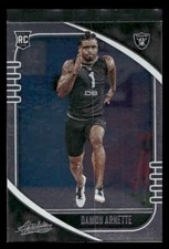 2020 Panini Absolute #123 Damon Arnette Rookie Las Vegas Raiders