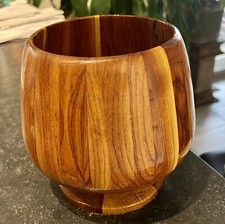 Handmade MESQUITE WOOD Vase /BOWL Nice