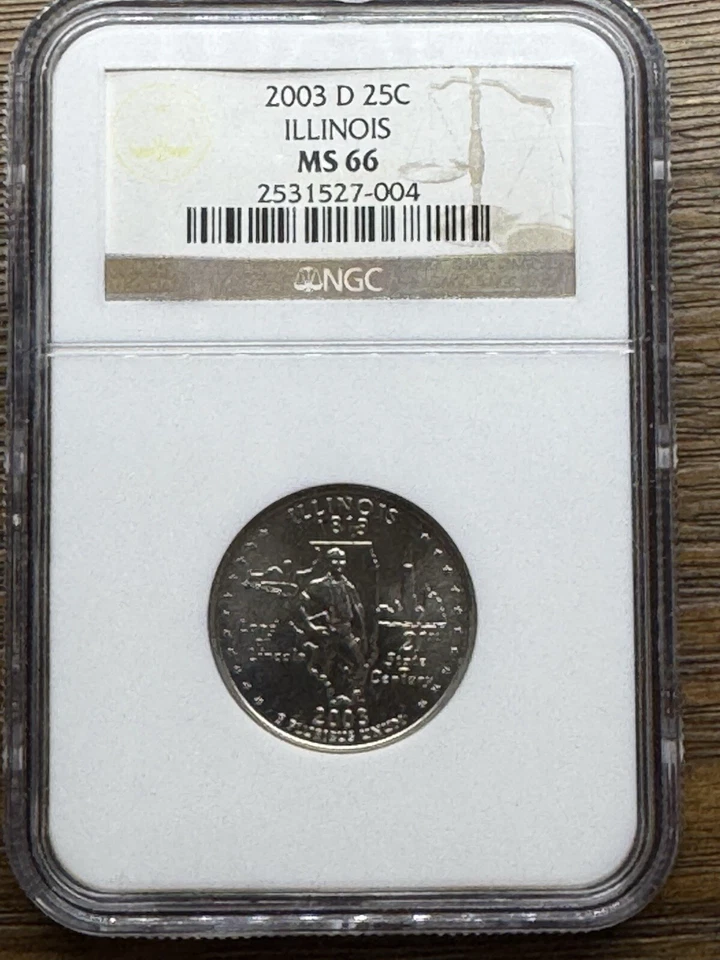 2003-D 25C Illinois NGC MS66- Washington 50 States Quarters - Image 2 of 4