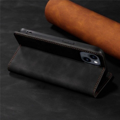 For iPhone 16e 15 14 13 12 11 Pro Max 8+ SE Case Wallet Leather RFID Flip Cover - Picture 25 of 66