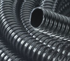 New 20 ft. Non kink Corrugated Pond Tubing 1-1/4" ID Black for Pond UV Filter