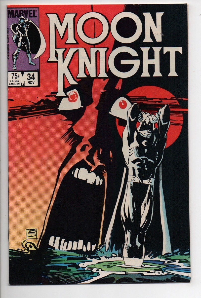 Moon Knight 34 Marvel Comics Book 1983 Vintage Screaming Face