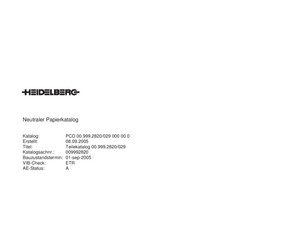 Operation manual printmaster 7426 Operation manual printmaster 7426