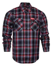 DIXXON Flannel x Flowmaster Men's MEDIUM Collab Plaid Black Red Shirt