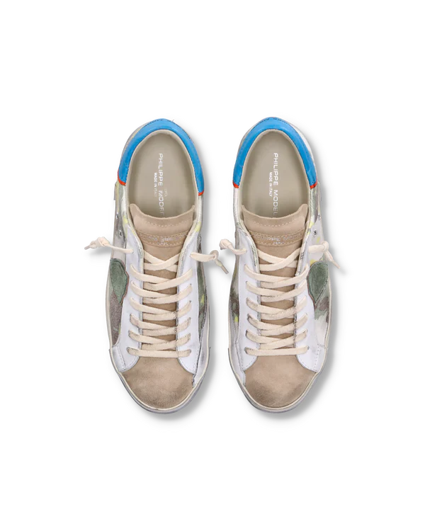 ★Philippe Model(Men)★PRSX Low Sneaker★Camouflage Philippe Model Paris Prsx Men's Sneakers In Camouflage