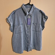 NWT Button Up Denim Shirt