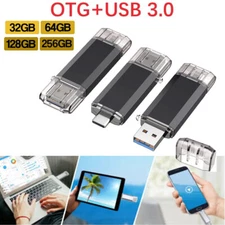 USB 3.0 Type C Flash Drive OTG High-Speed Data Memory Storage for Phone