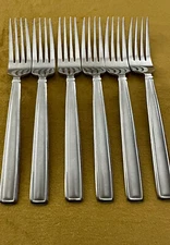 (6) Towle MASON FROST Stainless Dinner Forks