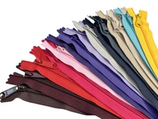 10pcs YKK #4.5 14" Handbag or Purse Bulk Zipper with Extra-Long Pull Made In USA