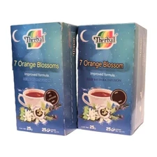 2PACK! 7 AZAHARES TEA25 BAGS 0.03oz EACH 7 BLOSSOMS Caffeine Free Made in Mexico
