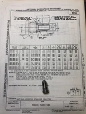 NAS1564J6-4  3/8-1/4” Flared Tube Reducer Body, 304 Stainless