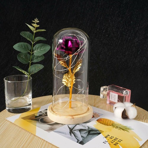 Galaxy Rose Flower gift LED light Beauty and the Beast rose Kit for Mom wife GF - Picture 17 of 22