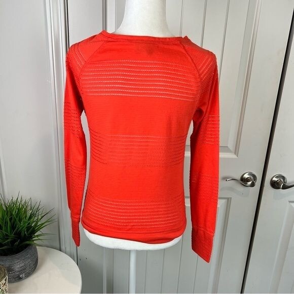 Athleta Limitless Crew Neck Pullover Tangerine / … - image 8