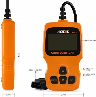 ANCEL AD310 Classic Enhanced Universal OBD2 Scanner Car Engine Fault Code Read