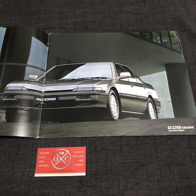 86-89 Honda Accord Sedan Brochure Catalog OEM JDM CA3 87 88 CA5