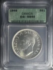 1949 Canada Silver Dollar King George VI ICG MS-66 – KM 47