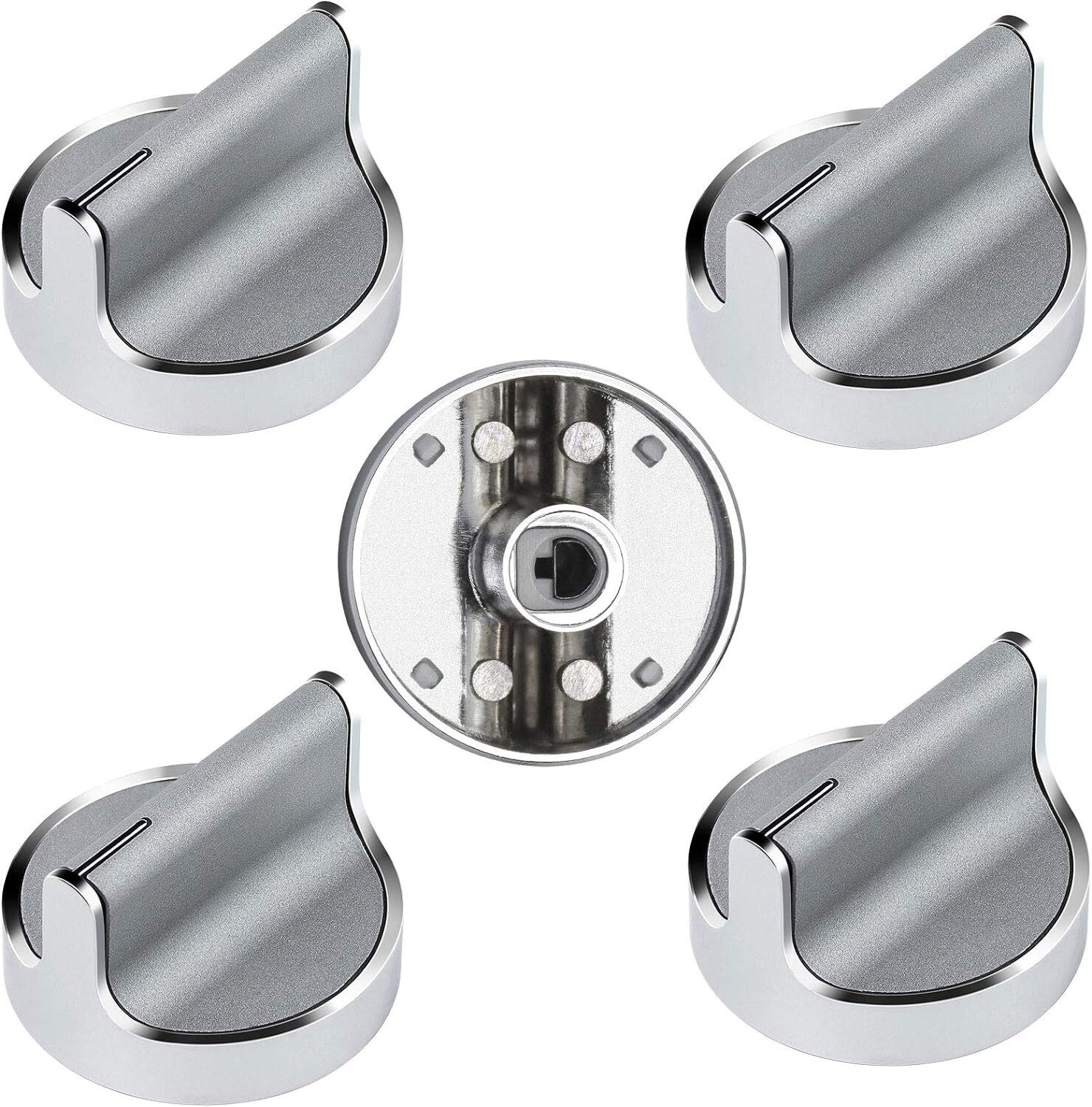 5-Pack Whirlpool W10594481 Compatible Range Surface Burner Knobs
