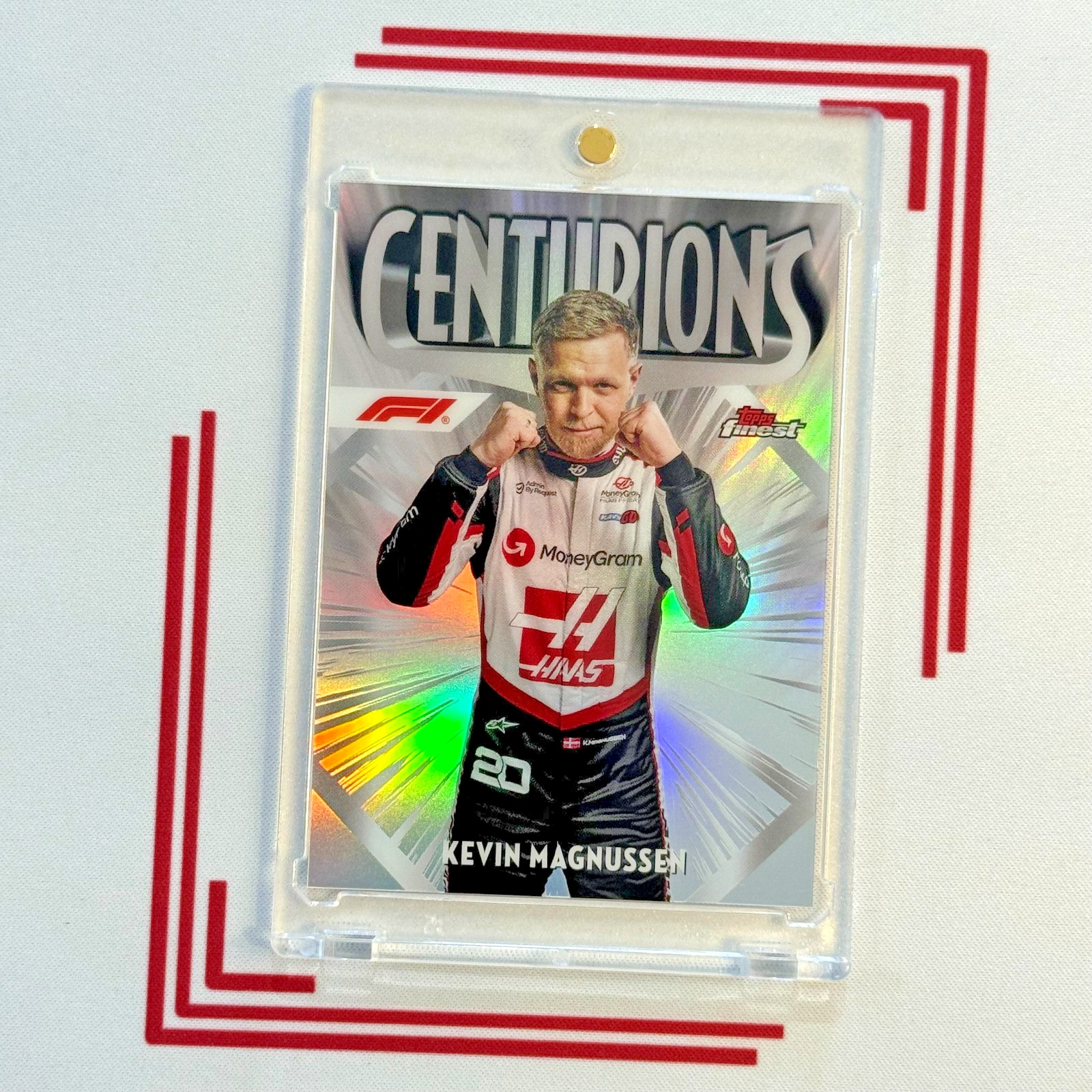 2024 Topps Finest Formula 1 F1 #CEN-16 KEVIN MAGNUSSEN Centurions Case Hit Sp