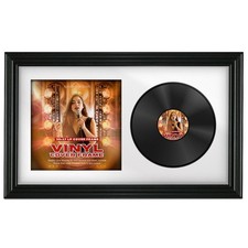 12" Vinyl Record Frame Wall Album Art Display Frame for LP Cover Swept Black