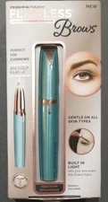 New Finishing Touch Flawless Brows 18K Gold Plated Hair Remover Tuquoise