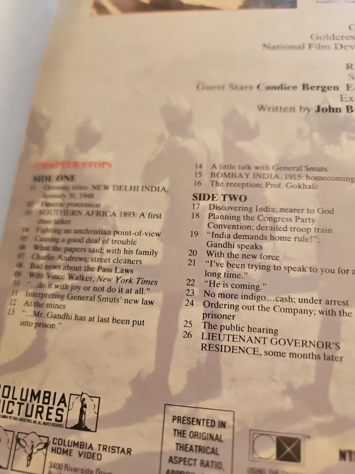 Ганди лазерный диск широкоэкранный Ben Kingsley новый в усадке RY1 - Изображение 3 из 4