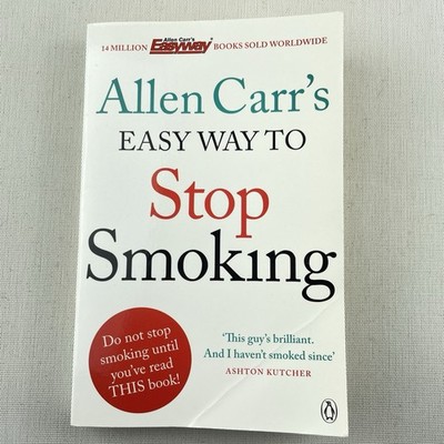 Allen Carr's Easy Way to Stop Smoking Book Paperback Quit Smoking Fast