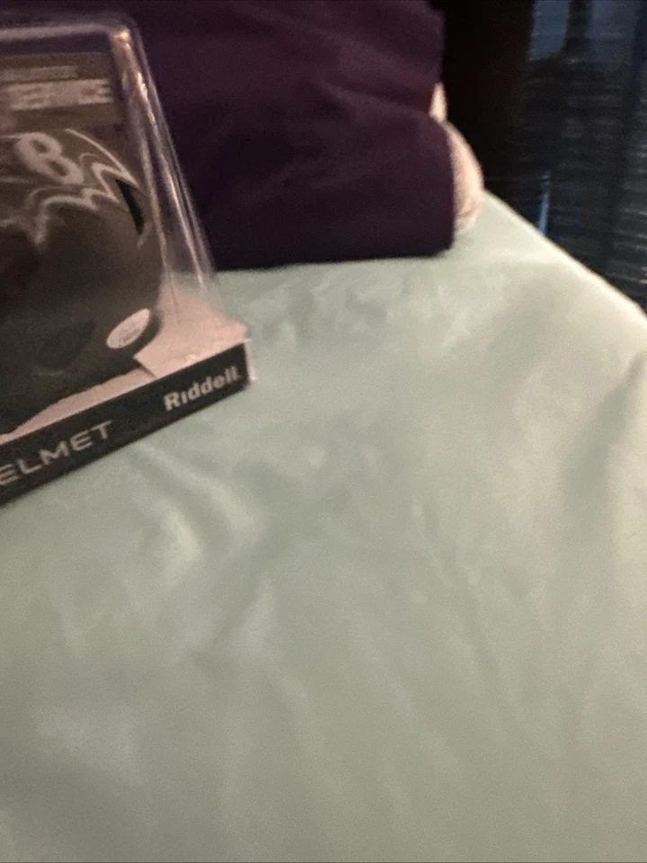 Minicasco autógrafo firmado Todd Heap Baltimore Ravens Salute To Service JSA Foto 4 de 4