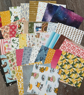 Lot 40 sheets 6x6 Stampin' UP! Designer Papers  - Retired