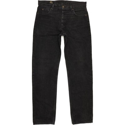 Lee Portland  Herren Schwarz Straight Regular  Jeans W34 L33 (72597)