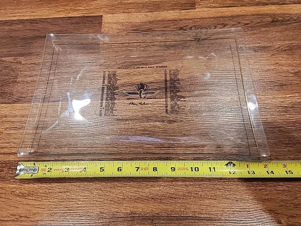 Винтажная стеклянная пластина Indianapolis Speedway 1985 Racing Indy 500 Winners 1911-1985 - Изображение 3 из 4