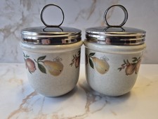 Wedgewood Egg Coddler 2.5"Vintage Quince Pattern x 2