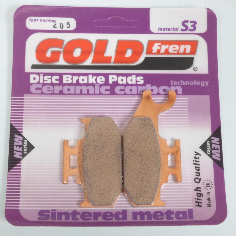 Plaquette de frein avant Can-Am Outlander 400 Efi 2009 Gold Fren AVD neuve s12