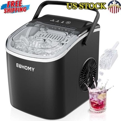 Countertop Ice Maker Machine W/ Handle Auto-Cleaning Portable Kitchen Camping US